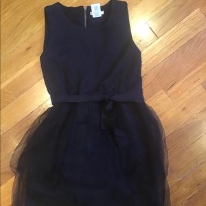 Crewcuts Black Dress with tulle bottom